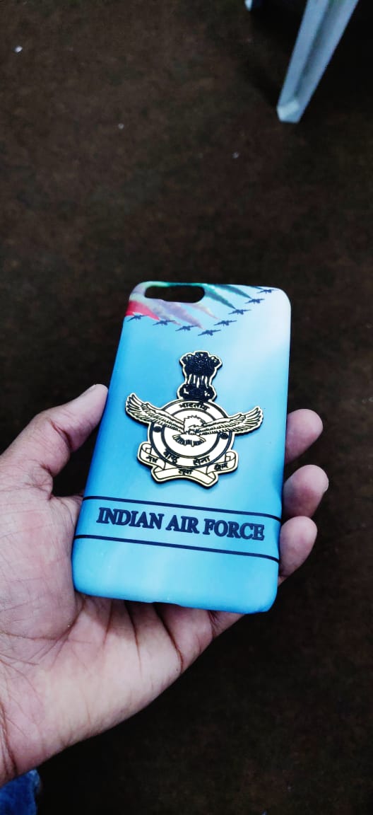 4D Indian Airforce Badge Hard Case