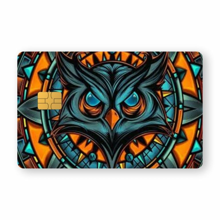Orange Owl Credit/Debit Card Wrap