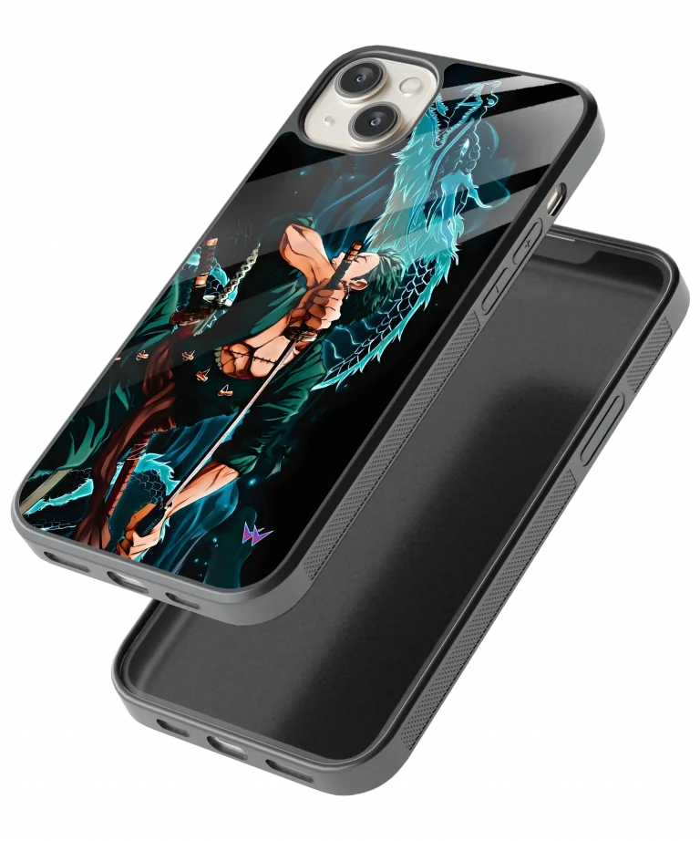 Zoro Dragon Stance Glass Case