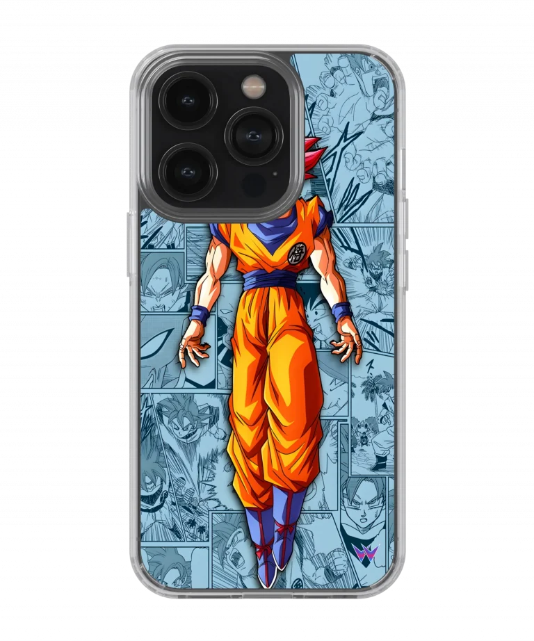 Goku Red Silicone Case