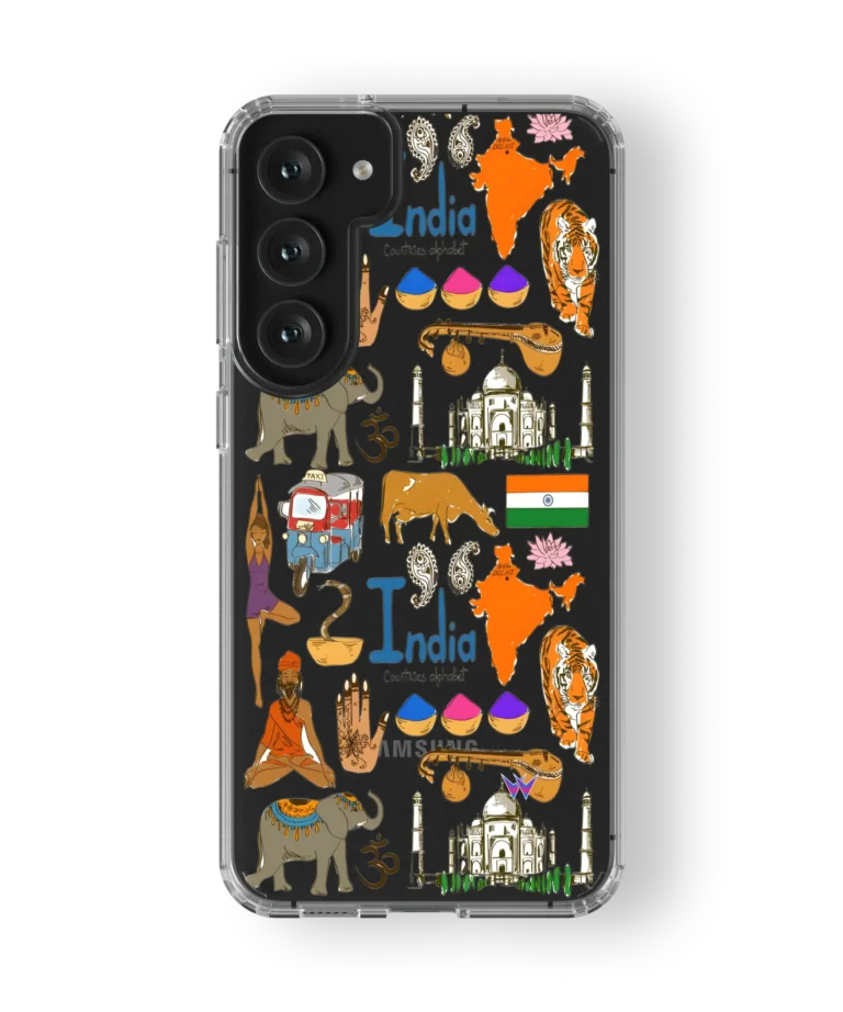 India Orange Clear Case