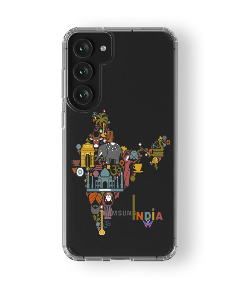 India Map Clear Case
