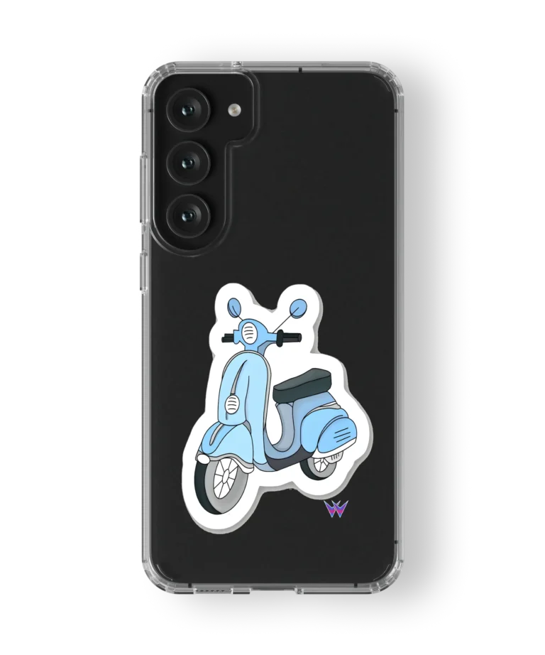 Blue Scooter Clear Case