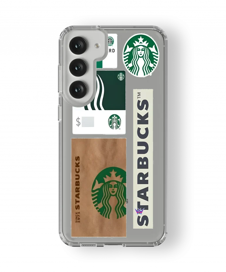 Starbucks Collage Clear Case