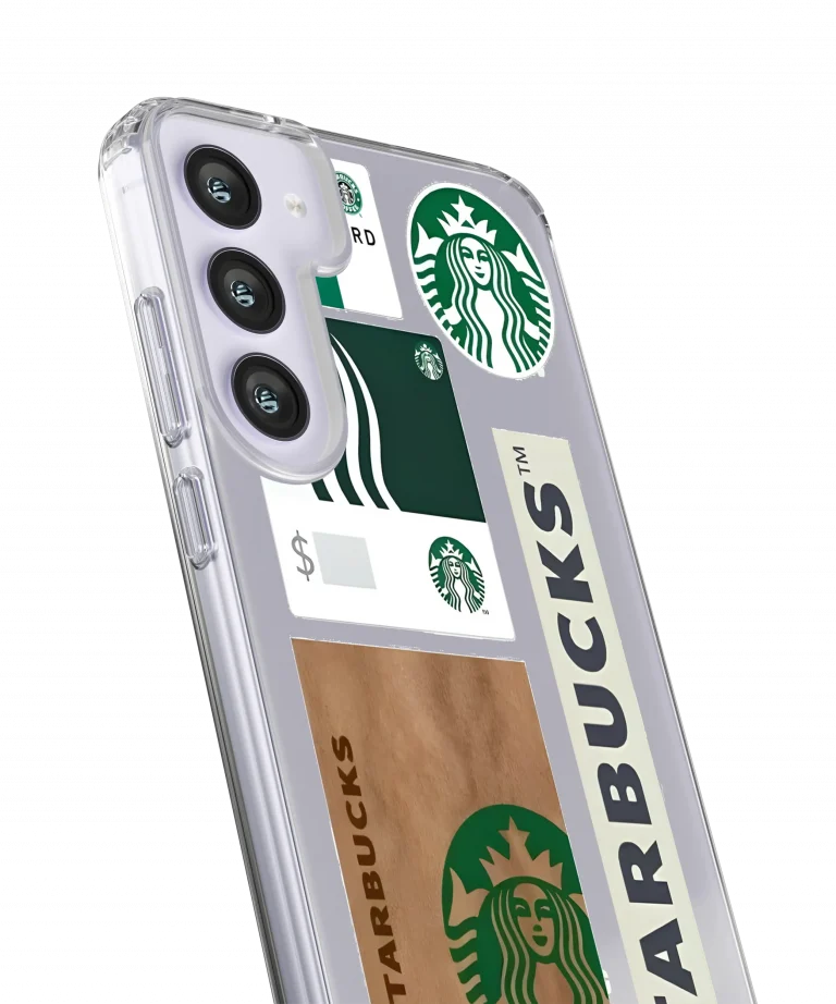 Starbucks Collage Clear Case