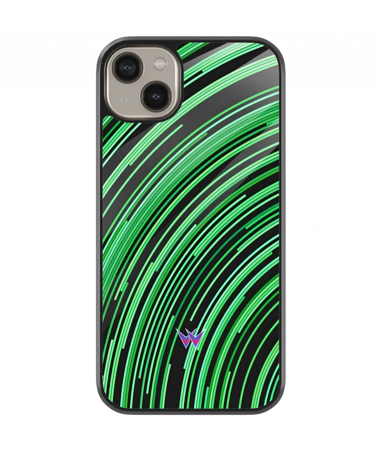 Green Cir Glass Case