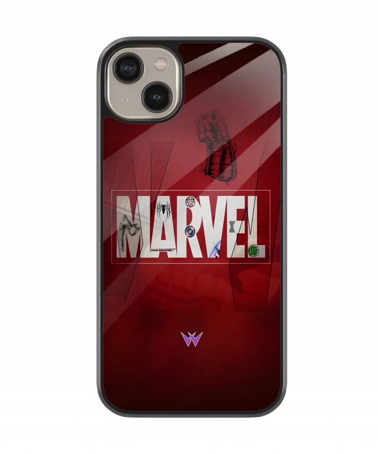 Marvel Logo Glass Case