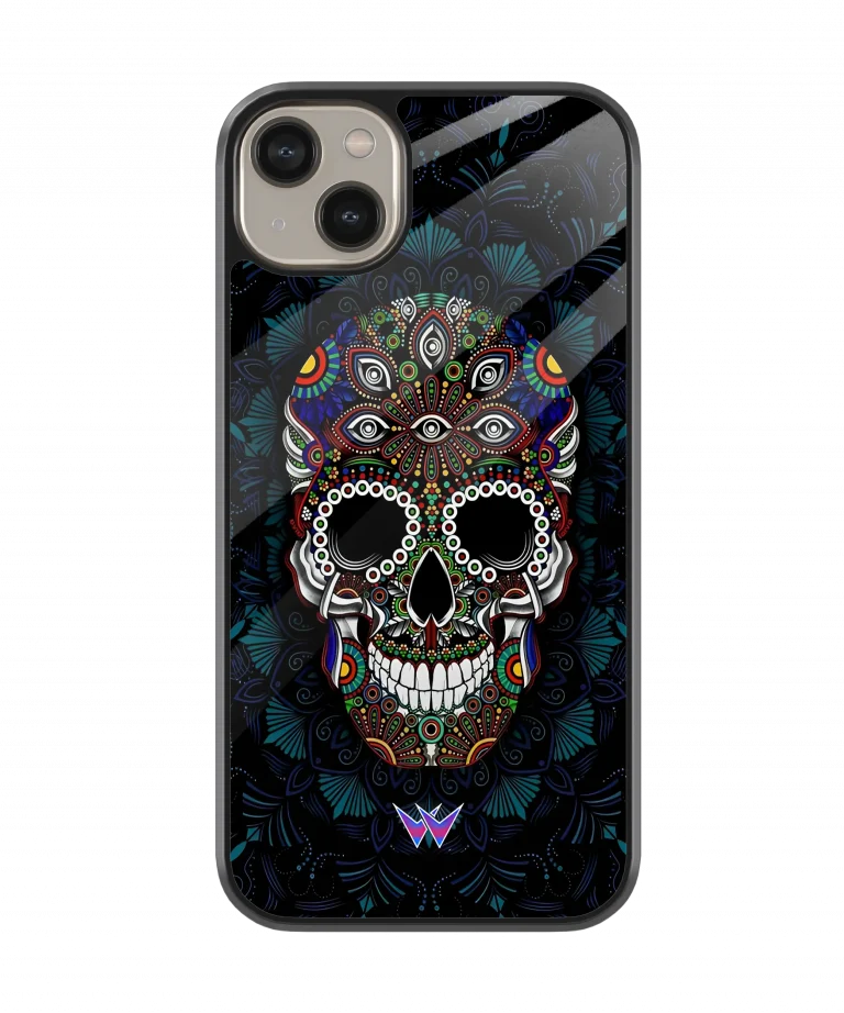 Skull Color Glass Case