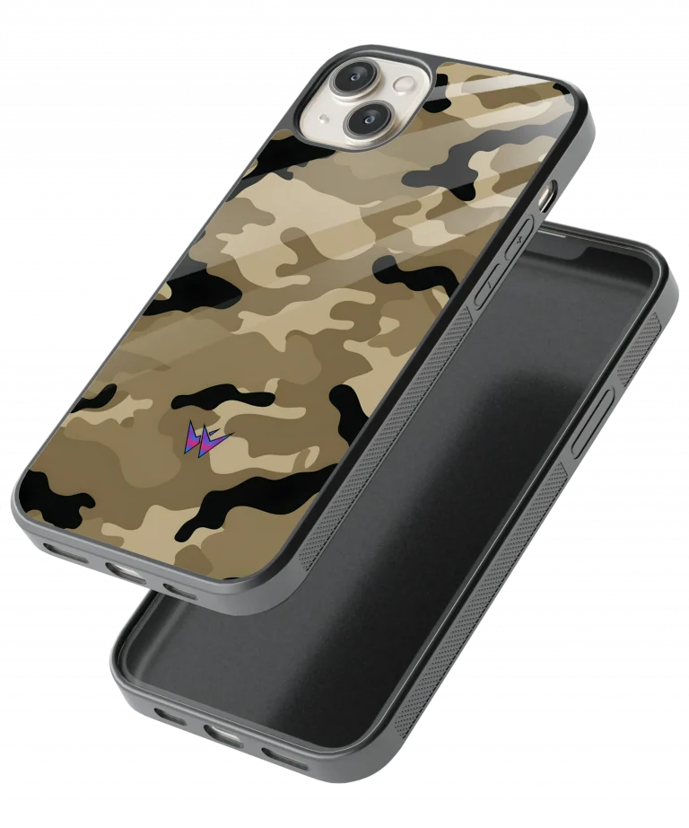 Military Camouflage  Glass Case