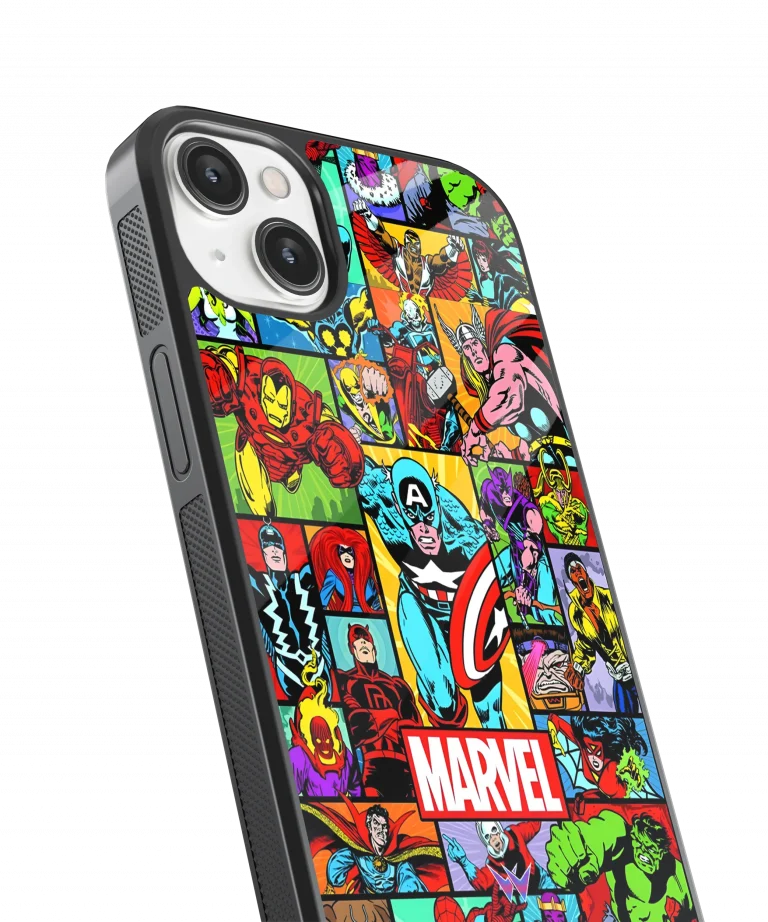 Marvel Supers Glass Case