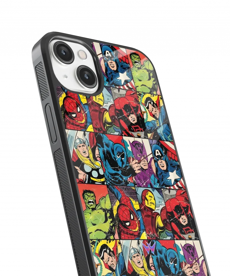 Heroes Marvel Glass Case