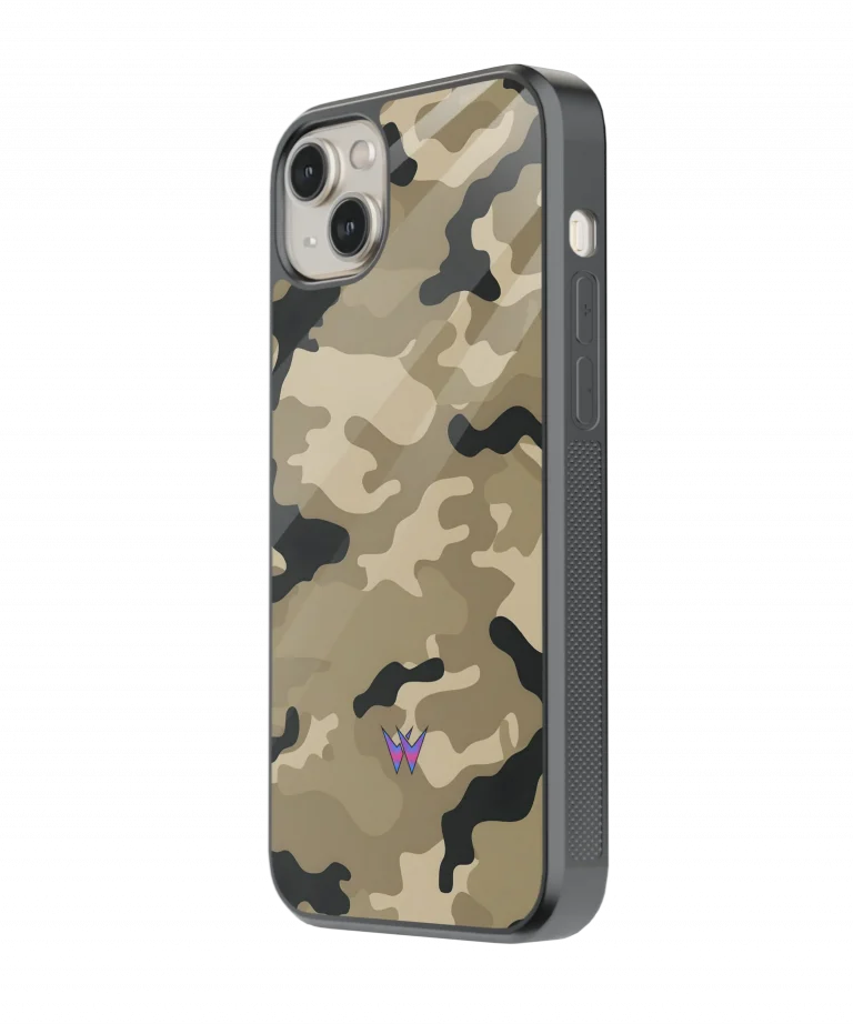 Military Camouflage  Glass Case