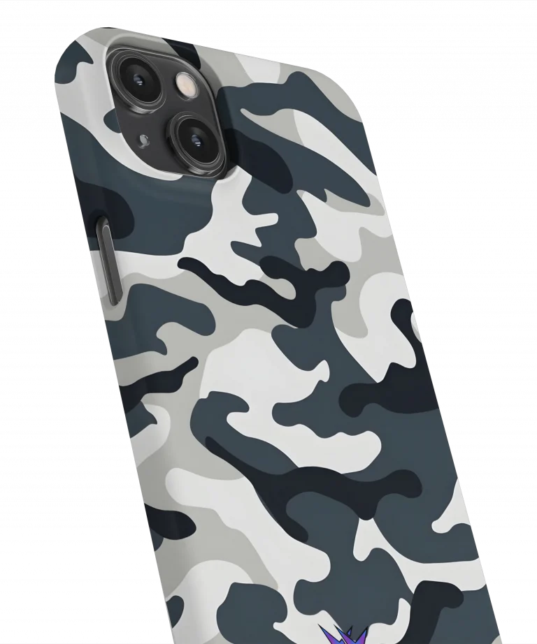 Military Camouflage Grey Hard Case
