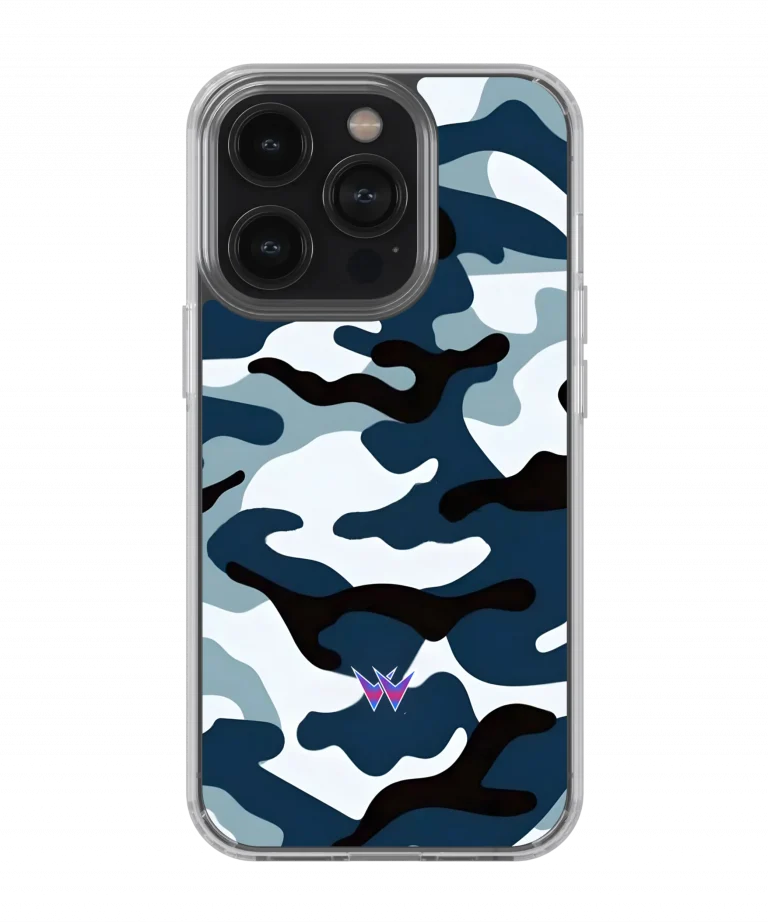 Military Camouflage Blue Silicone Case