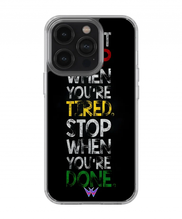 Don't Stop Silicone Case