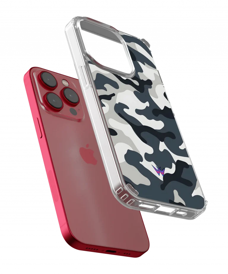 Military Camouflage Grey Silicone Case