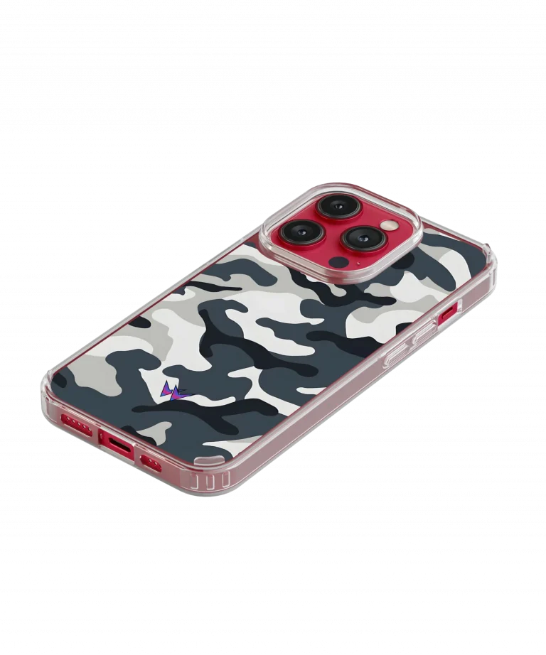 Military Camouflage Grey Silicone Case
