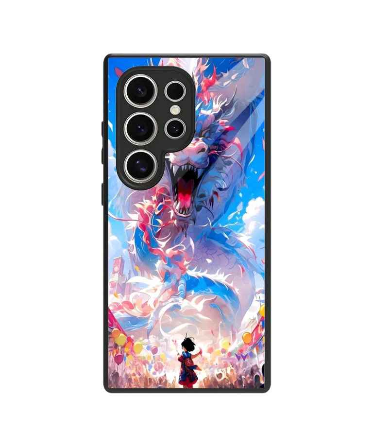 Dragon Art Glass Case
