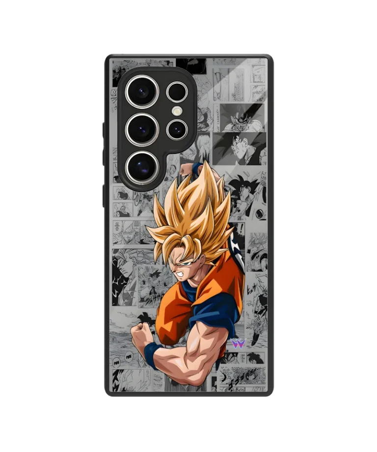 Goku Manga Glass Case