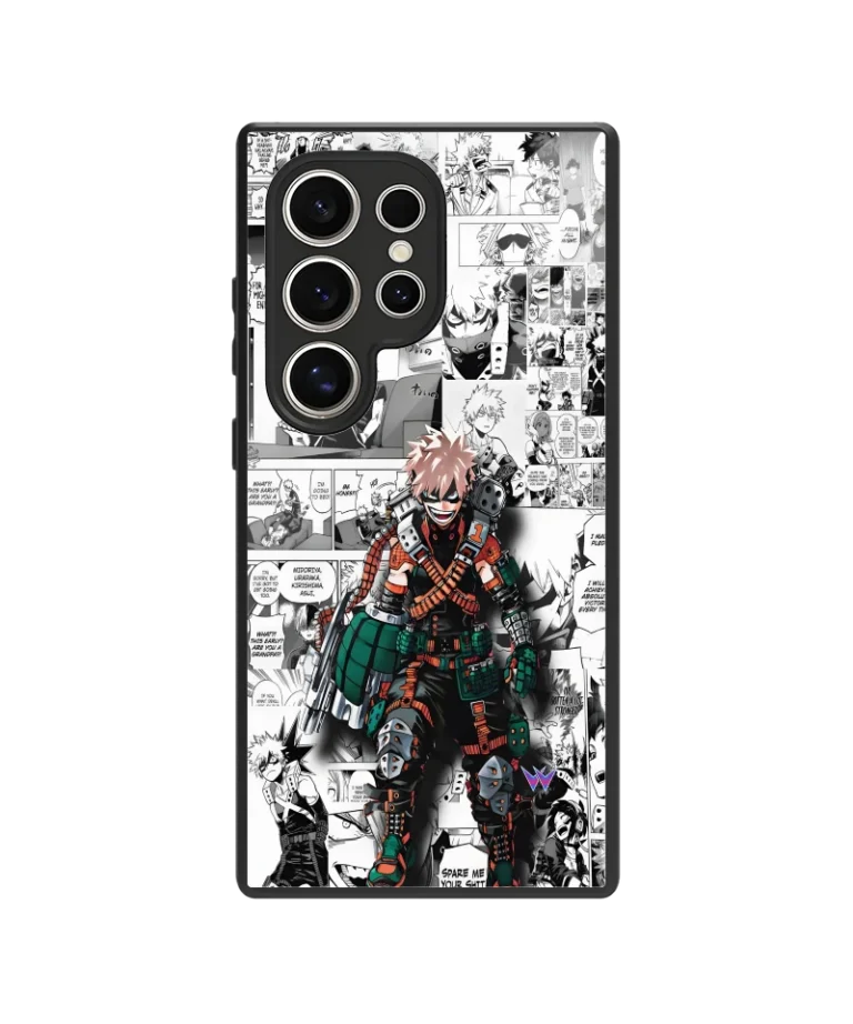 Bakugo Manga Glass Case