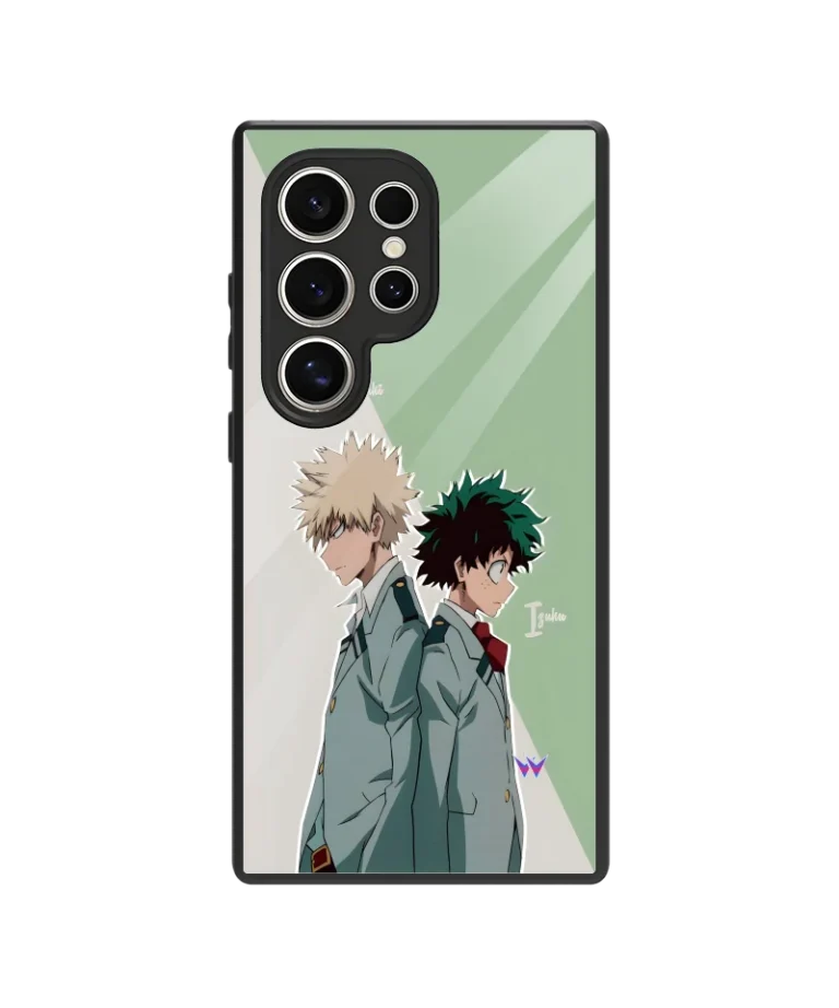 Deku x Bakugo Glass Case