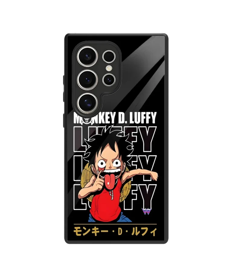 Luffy teasing Glass Case