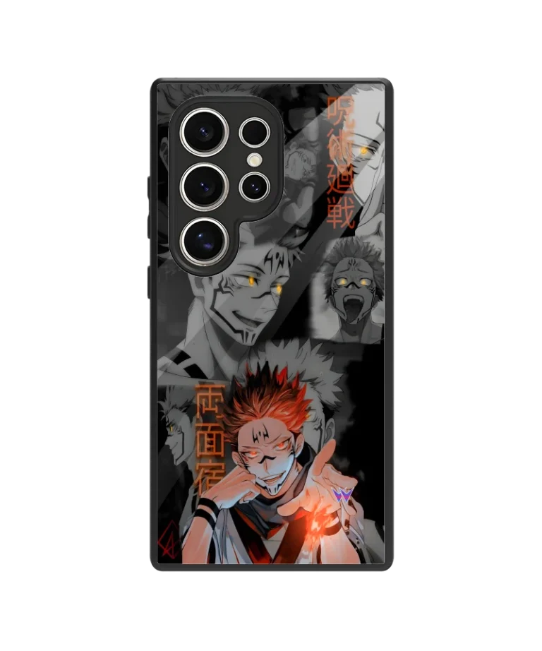 Sukuna Red Collage Glass Case