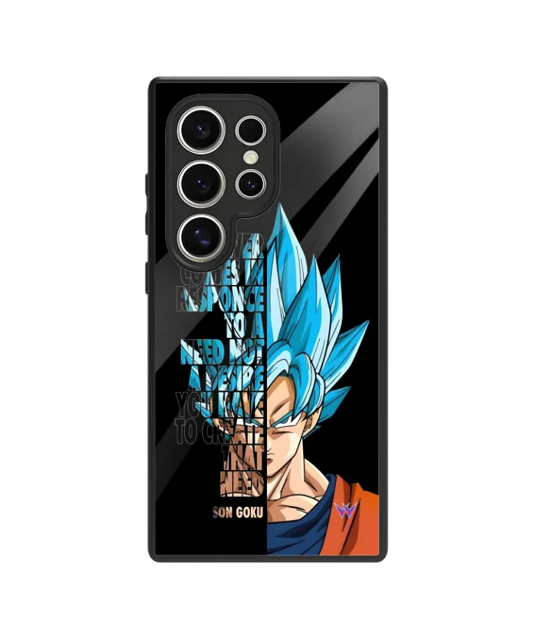 Goku SS Blue Glass Case