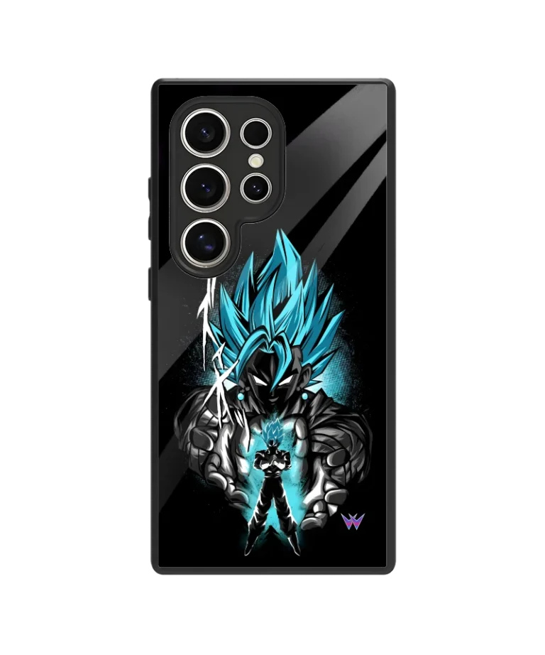 Goku SSJ Blue Glass Case