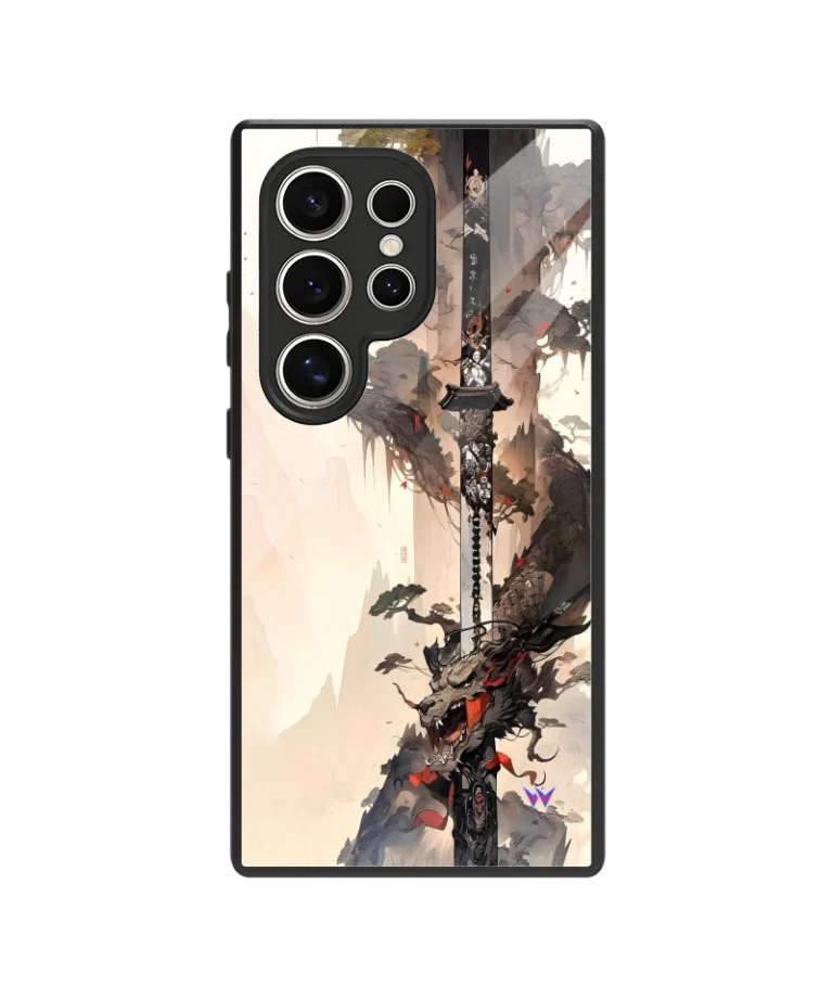 Dragon Katana Glass Case