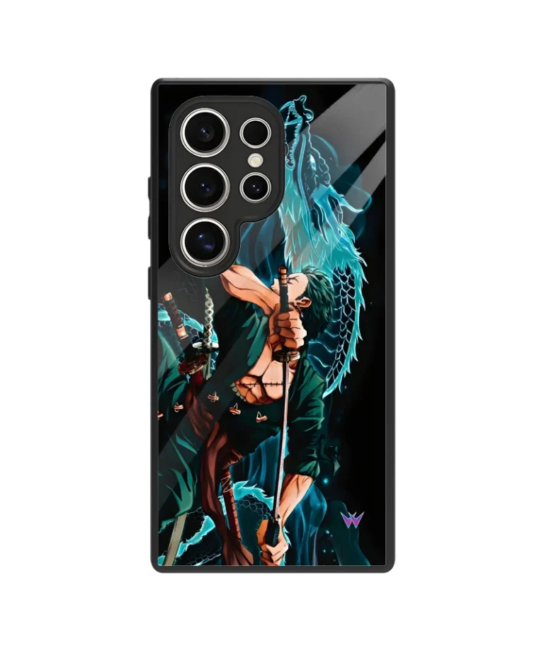Zoro Dragon Stance Glass Case