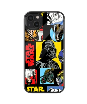 Star Wars Collage Glass Case