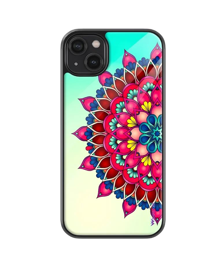 Petals Mandala Glass Case