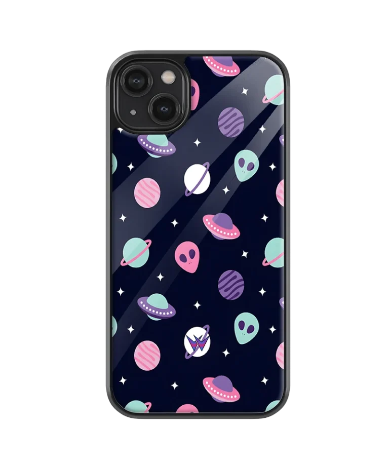 Pink Galaxy Glass Case