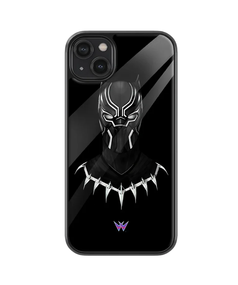 Dark Black Panther Glass Case