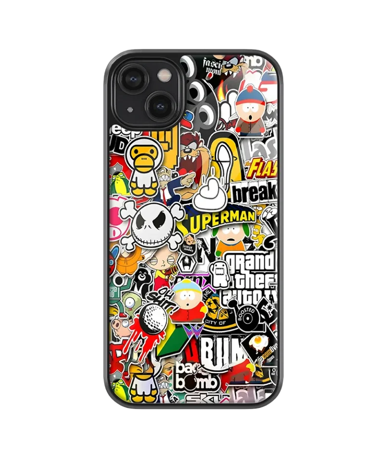 Dope Collage Glass Case