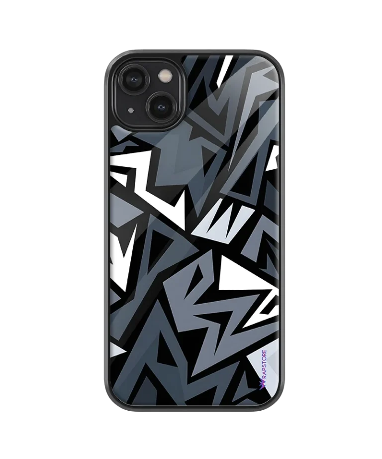 Grey Puzzled Glass Case