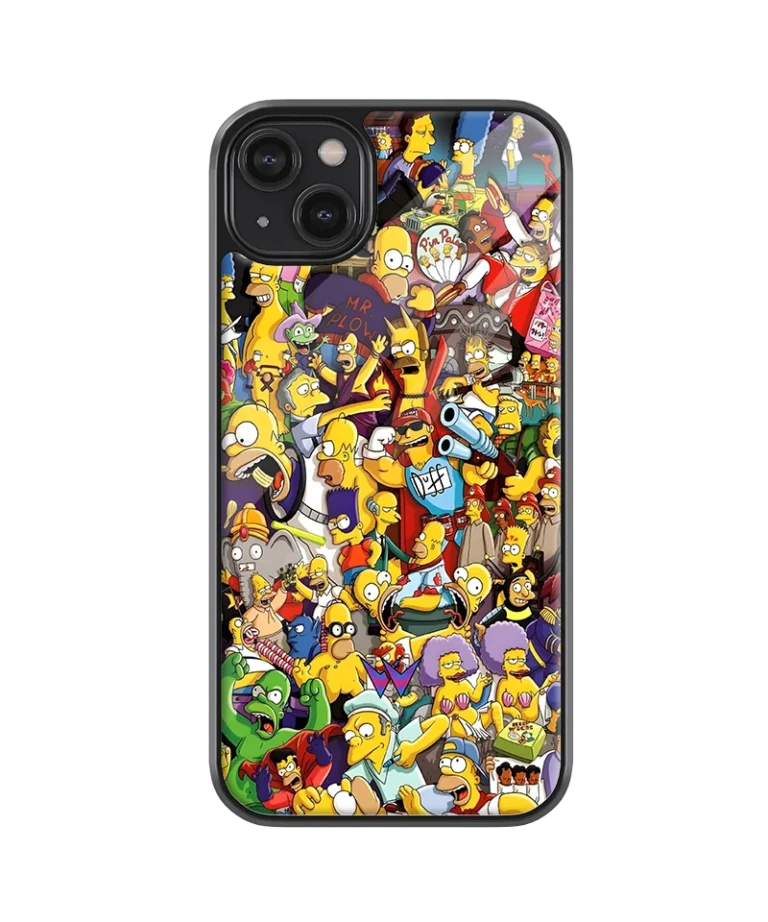Simpsons Doodle Glass Case