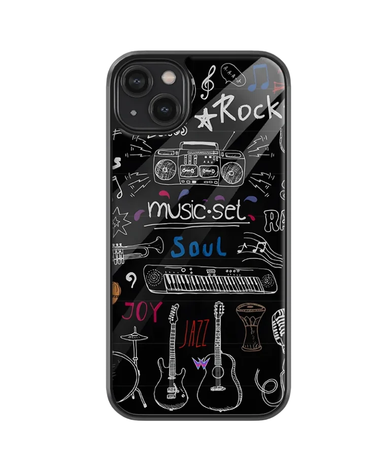 Music Set Glass Case