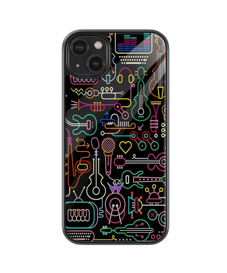 Musical Doodle Glass Case