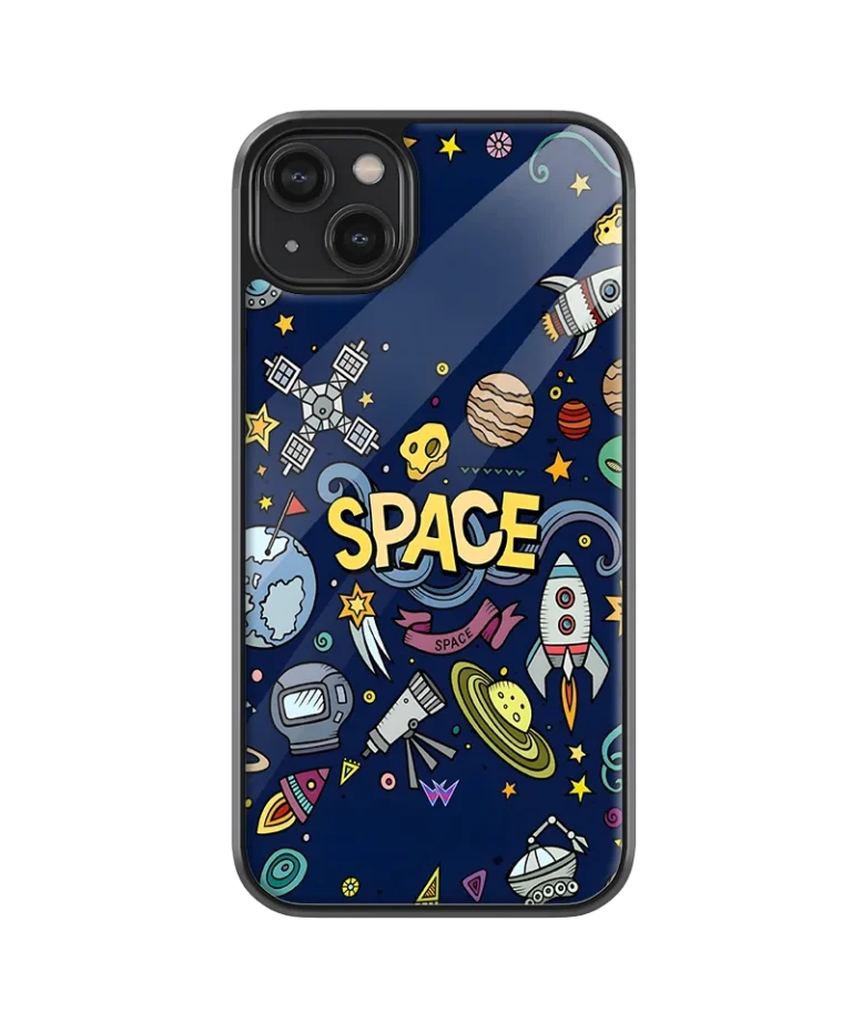 Space Doodle Glass Case