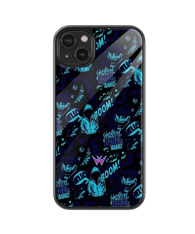 Blue Boom Glass Case