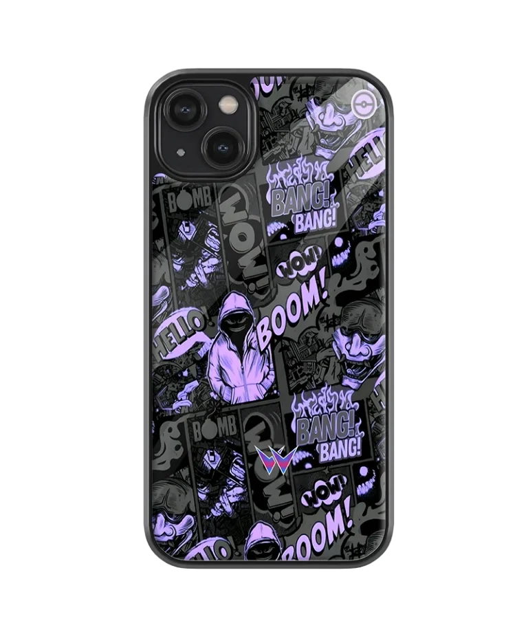Purple Boom Glass Case