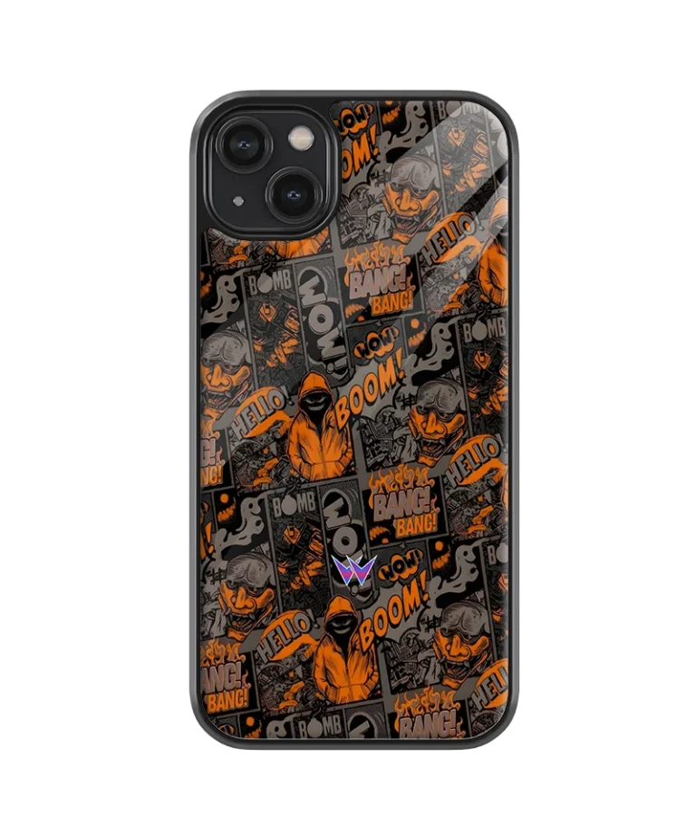 Orange Boom Glass Case