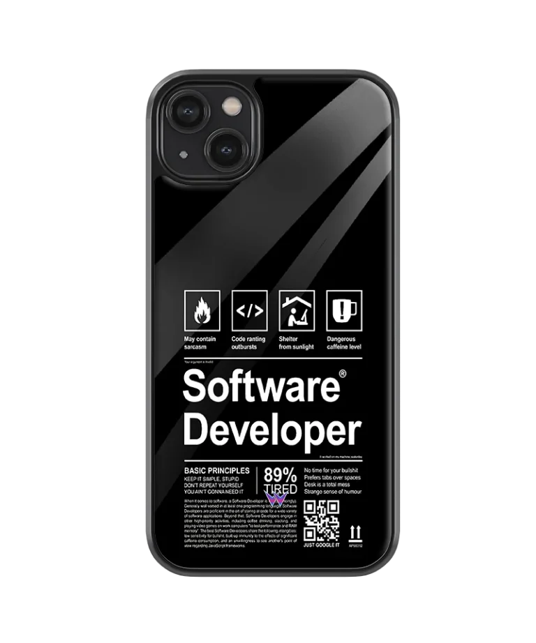 Software Developer Glass Case