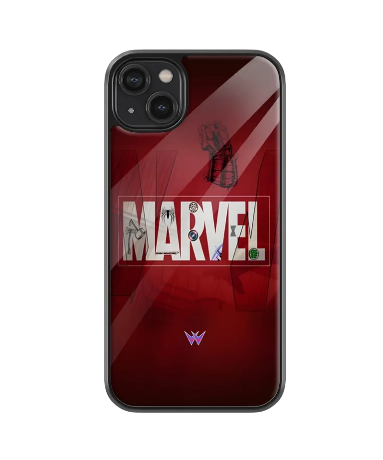 Marvel Logo Glass Case