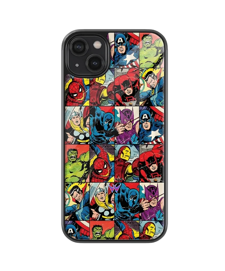 Heroes Marvel Glass Case