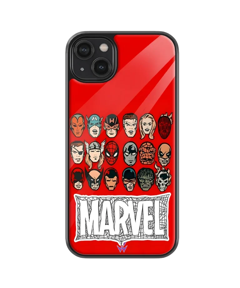 Superhero Assemble Glass Case