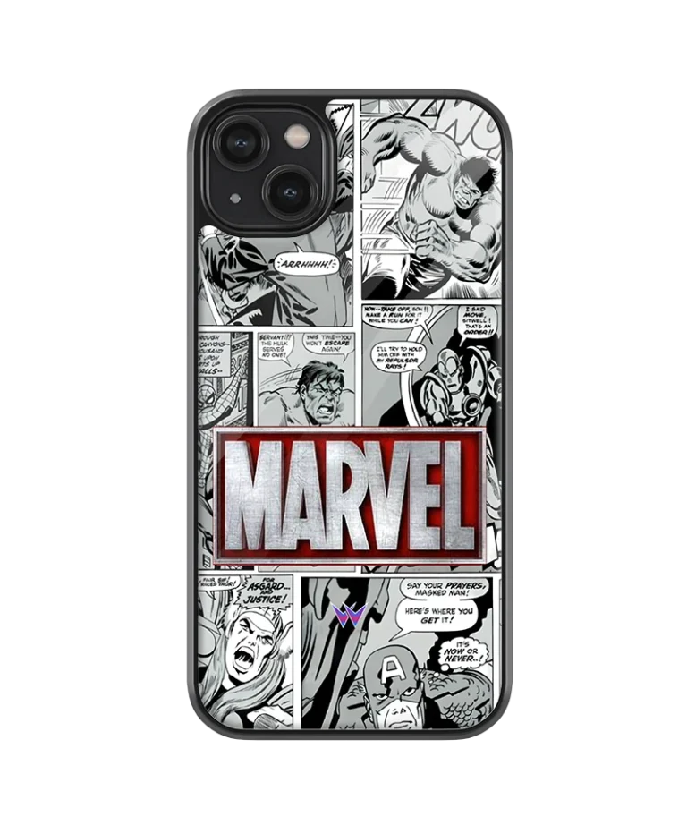 Marvel Strips Glass Case