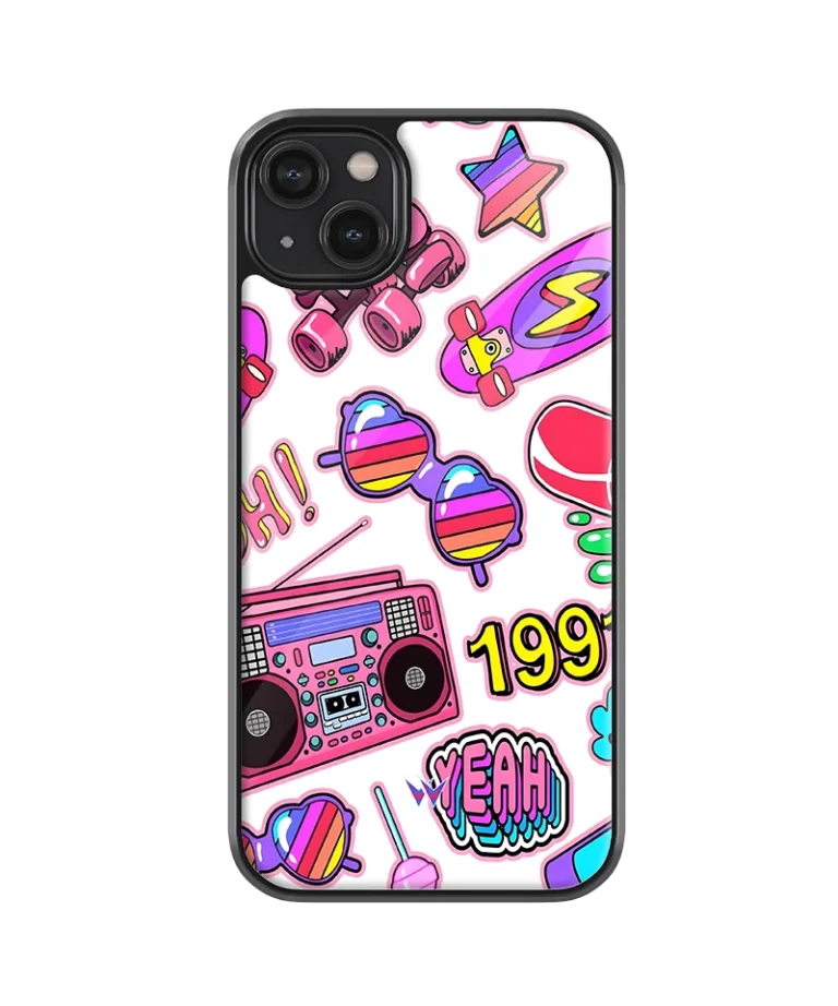 90s Vibes Glass Case